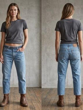 Vintage Y2K Levi's Orange Tab High-rise Straight Jeans - 34x26"